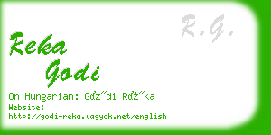 reka godi business card